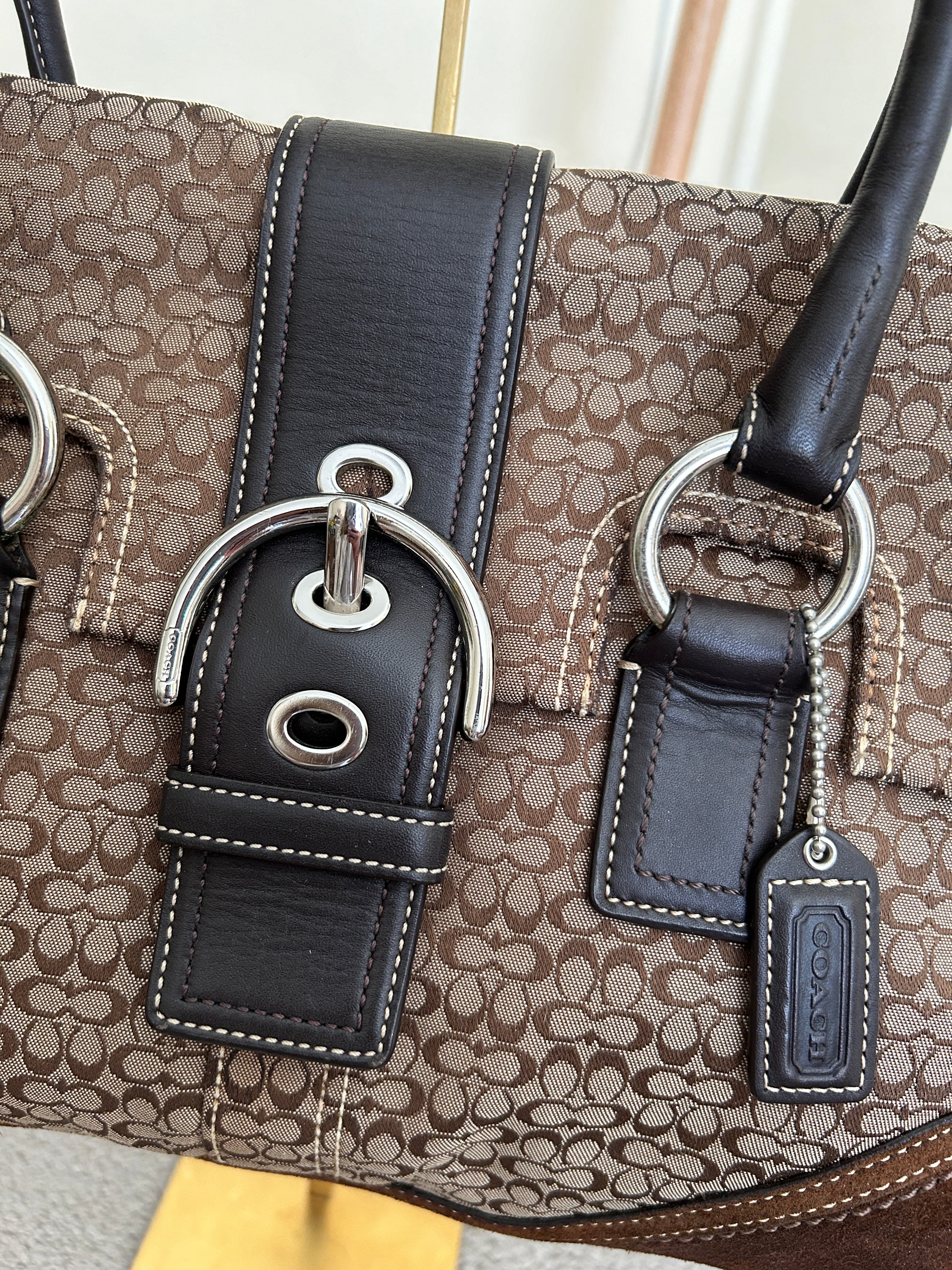 Vintage Coach Soho flap satchel shoulder bag