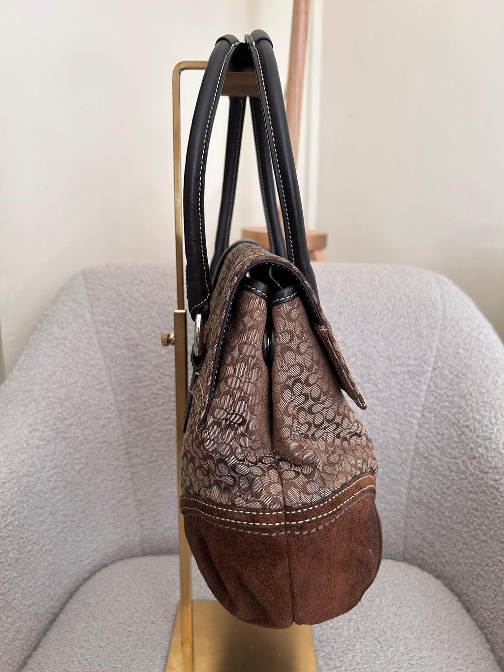 Vintage Coach Soho flap satchel shoulder bag