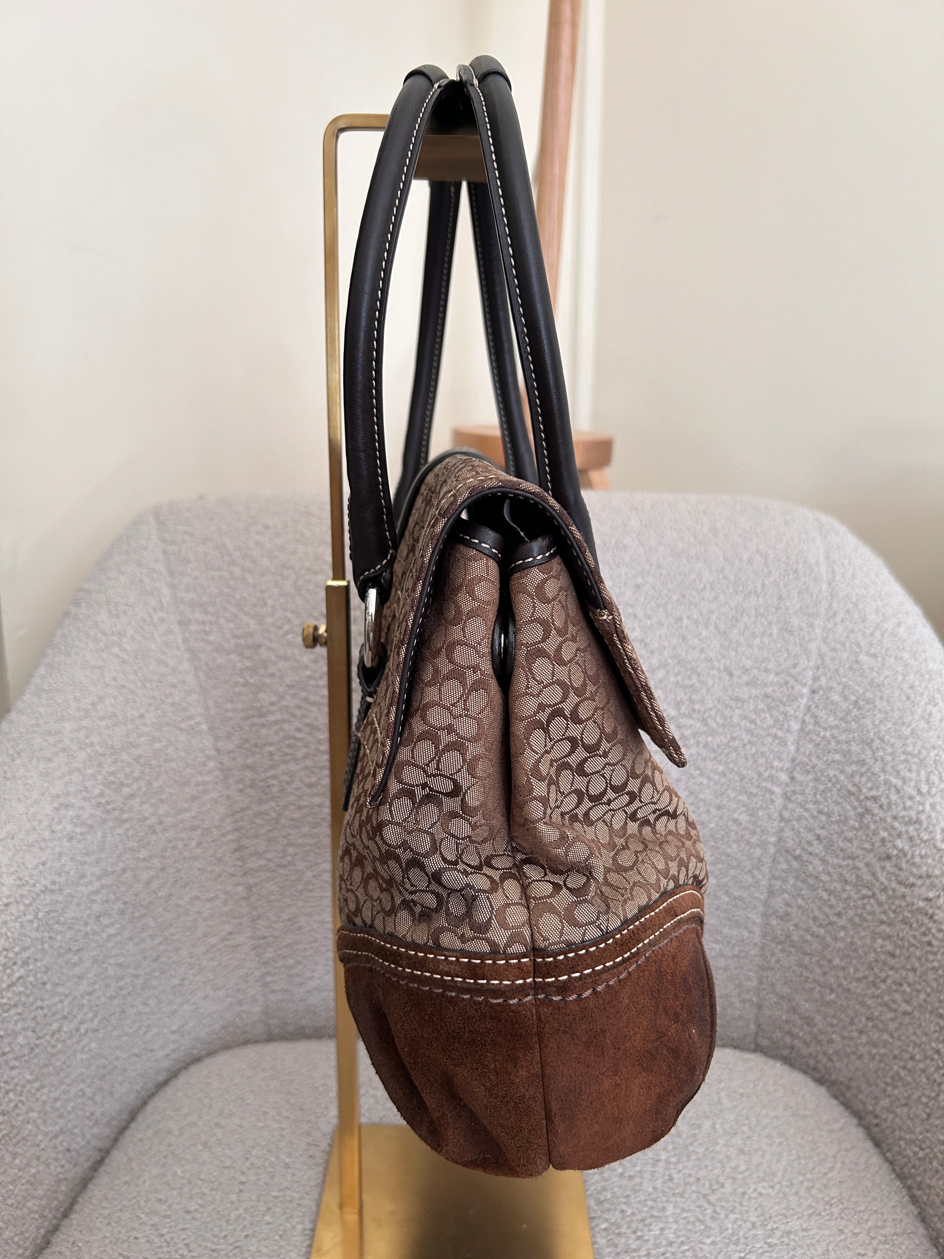 Vintage Coach Soho flap satchel shoulder bag