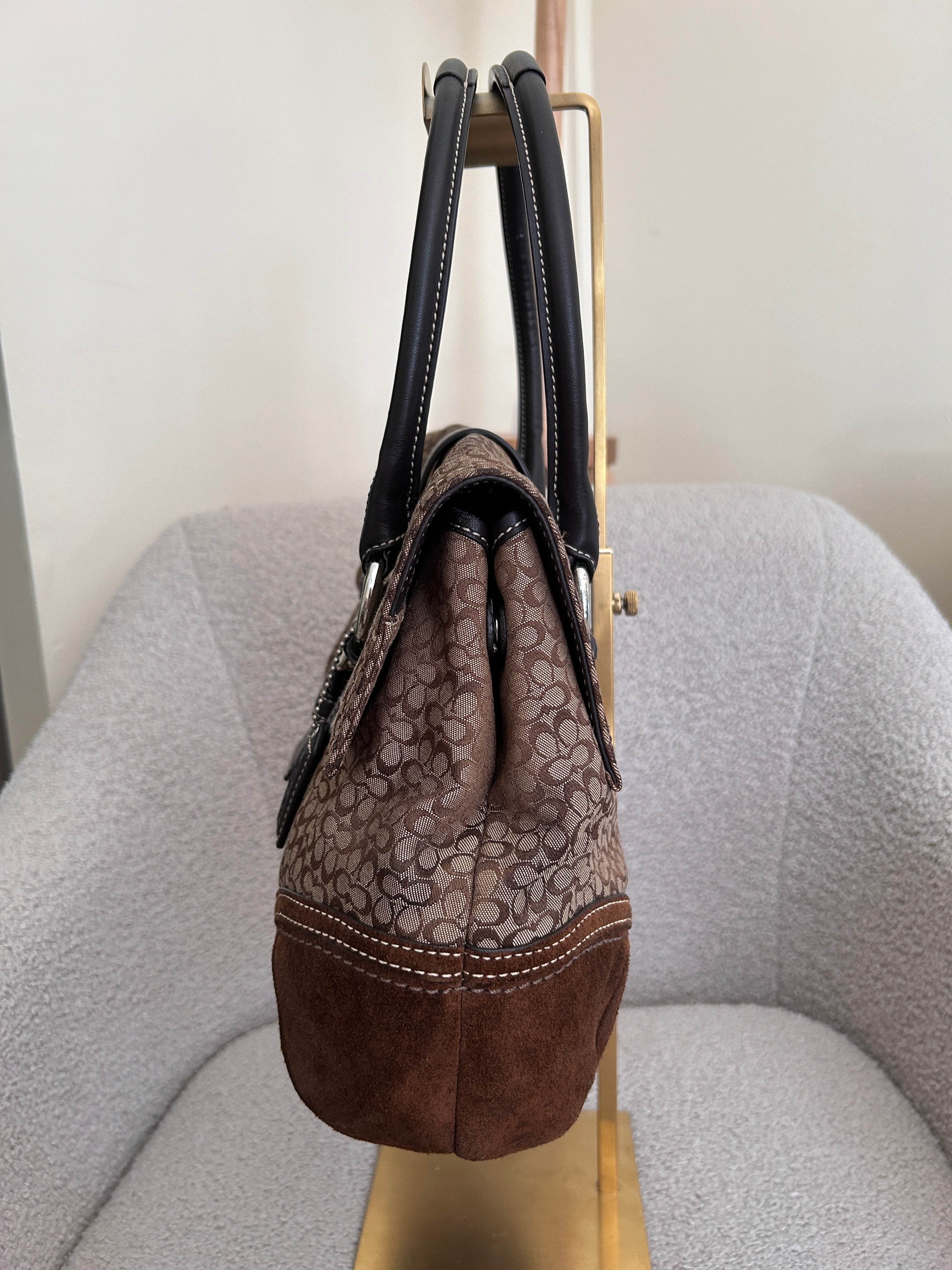 Vintage Coach Soho flap satchel shoulder bag
