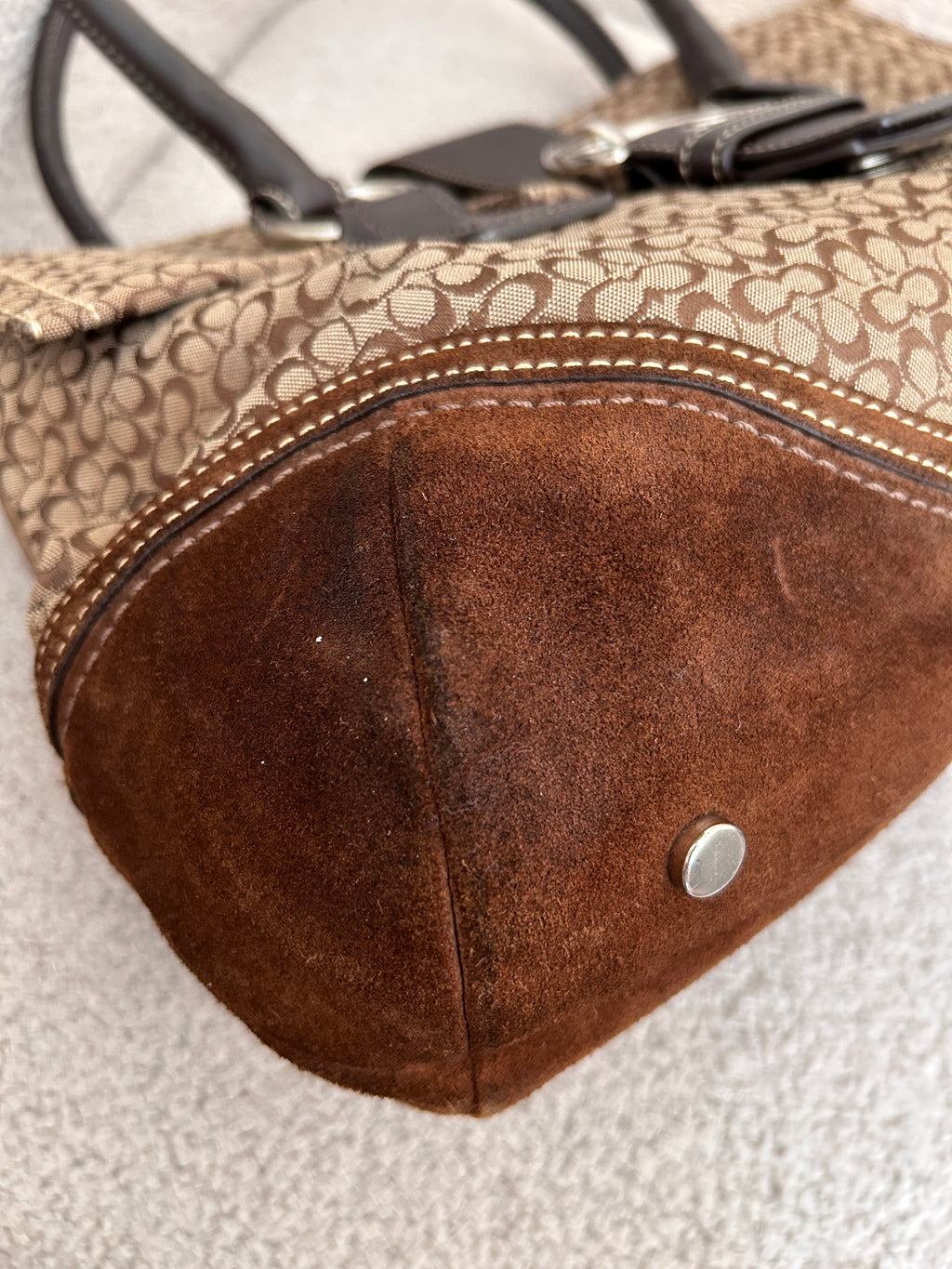 Vintage Coach Soho flap satchel shoulder bag