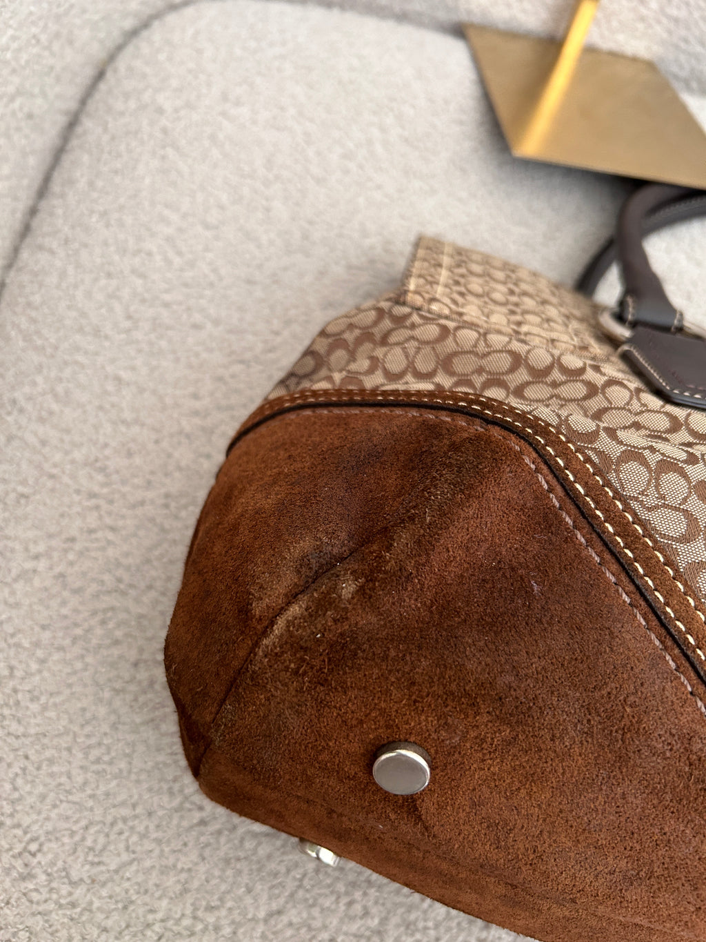 Vintage Coach Soho flap satchel shoulder bag