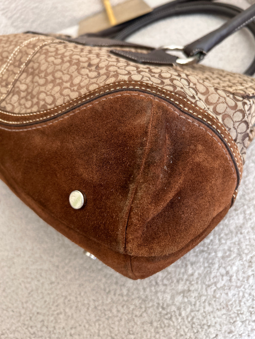 Vintage Coach Soho flap satchel shoulder bag
