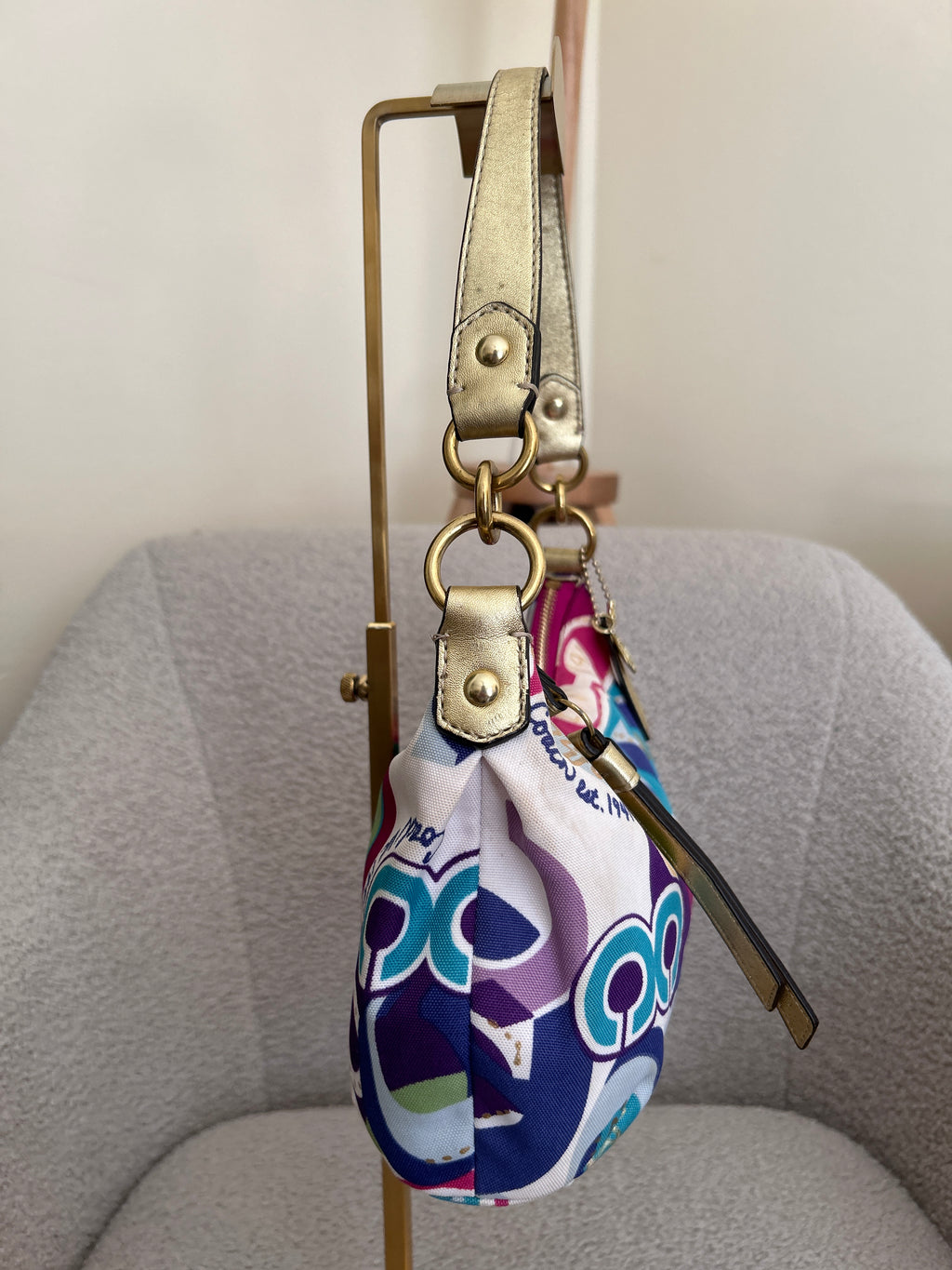 Vintage Coach Poppy shoulder bag and coin purse