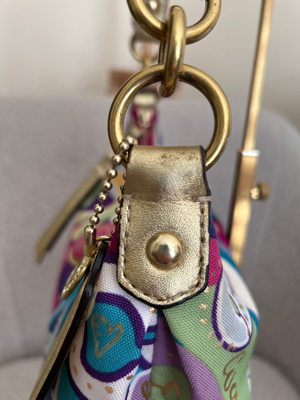 Vintage Coach Poppy shoulder bag and coin purse